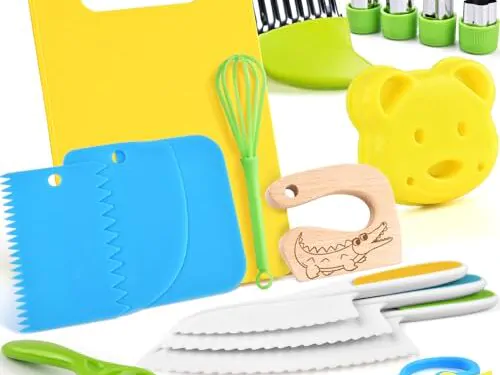 Kit Couteaux Sécurité Cuisine Enfants 17 pièces
