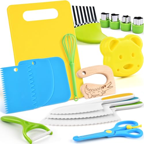 Kit Couteaux Sécurité Cuisine Enfants 17 pièces