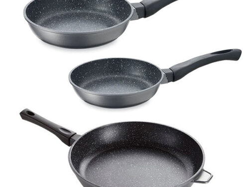 Lot de 3 poêles Dur Comme la Pierre