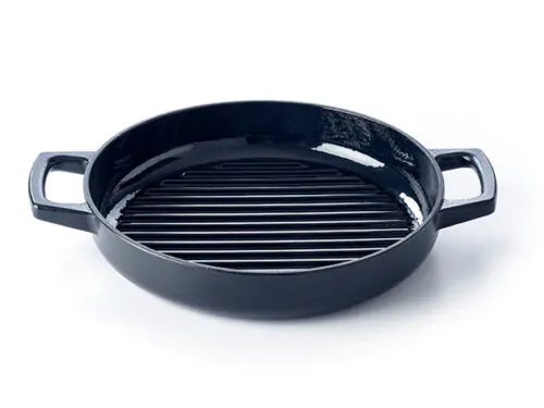 Poêle grill en fonte émaillée Nori 28 cm