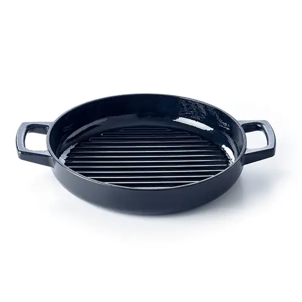 Poêle grill en fonte émaillée Nori 28 cm
