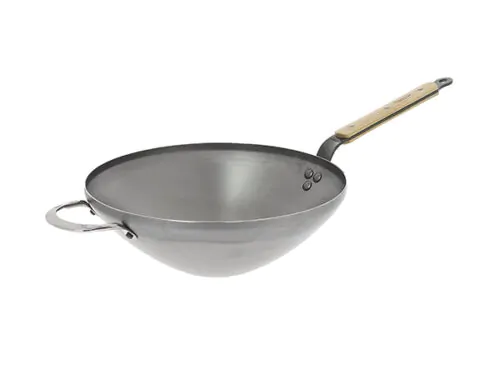 Wok acier Minéral B Bois 32 cm