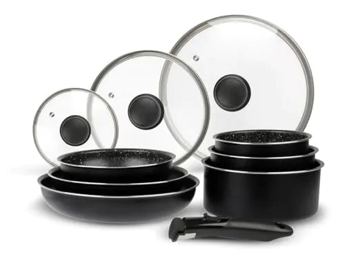 Batterie de Cuisine Aluminium 10 Pièces Sitram
