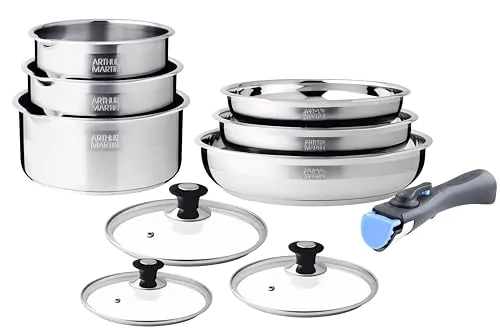 Batterie de Cuisine Inox 10 Pièces
