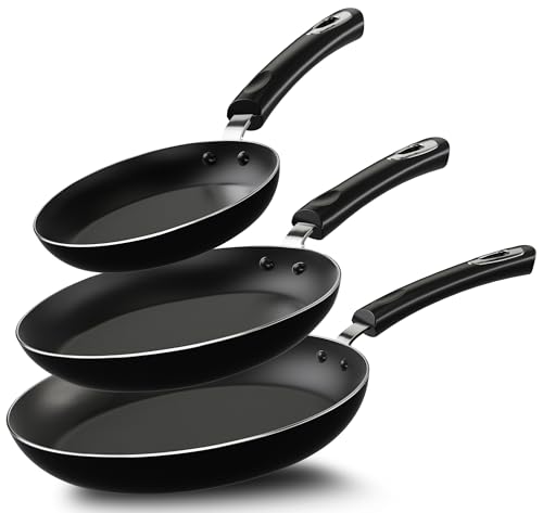 Ensemble de 3 poêles antiadhésives KICHLY