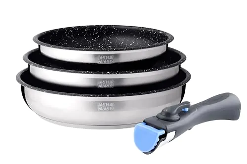 Set de 3 poêles antiadhésives Arthur Martin