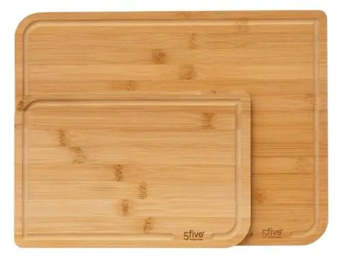 5five - Lot de 2 Planches à Découper en Bambou