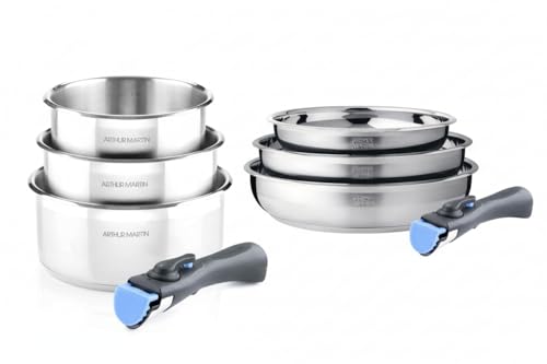 Batterie De Cuisine Inox 8 Pièces