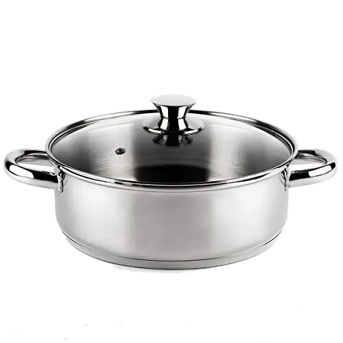 Casserole à Induction en Acier Inoxydable