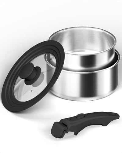 Casserole Inox Induction avec Poignée Amovible