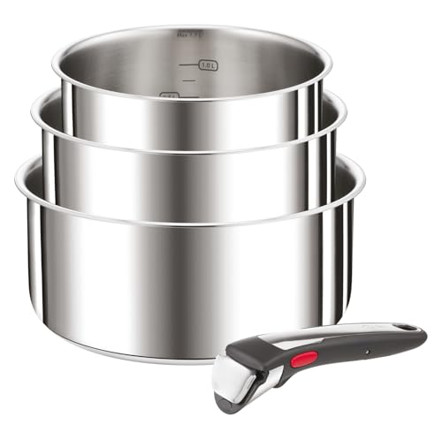 Casseroles Tefal Ingenio 4 pièces en inox