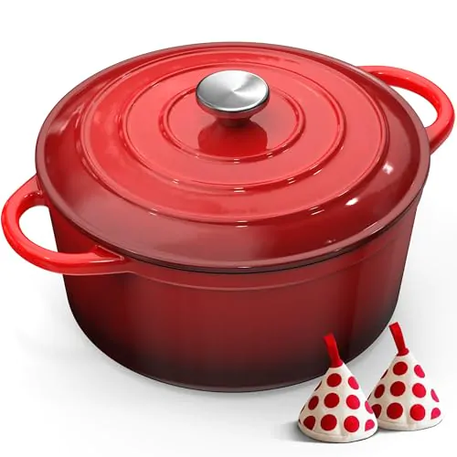 Cocotte en Fonte 26cm Topbooc Rouge
