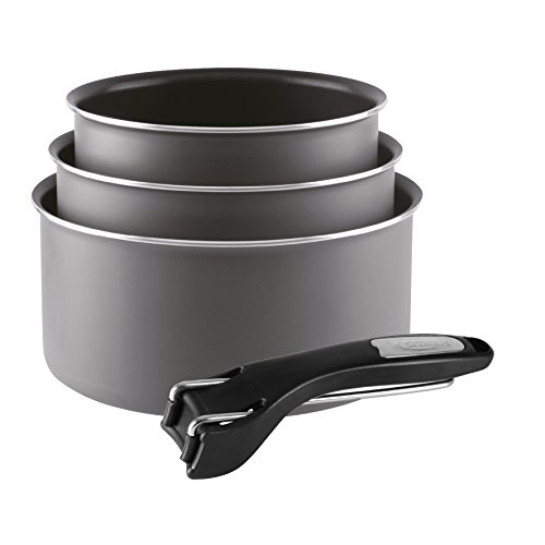 Lot de 3 Casseroles Antiadhésives Taupe