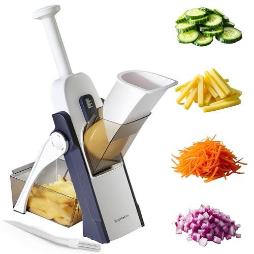 Mandoline de Cuisine Sécurisée Multifonction
