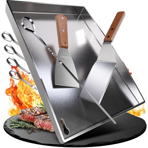 Plancha en acier inoxydable 40 x 30 cm