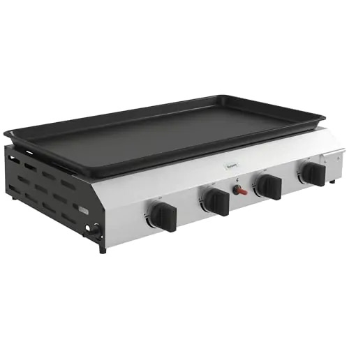 Plancha à gaz 4 brûleurs transportable
