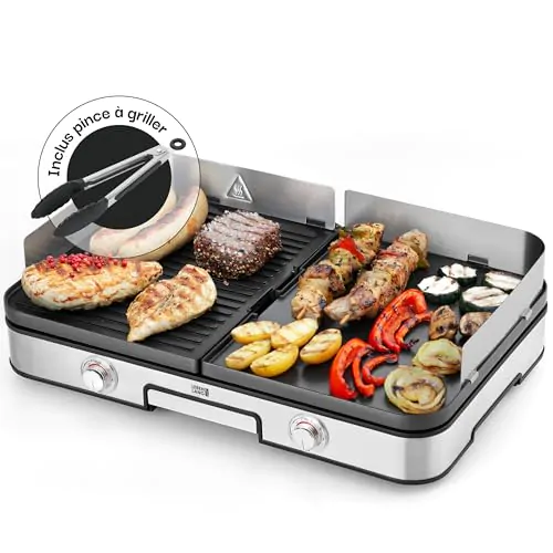 Plancha électrique 2400W LEBENLANG XXL