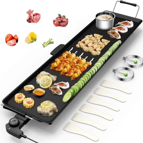 Plancha Électrique XXL Antiadhésive pour 8 Personnes