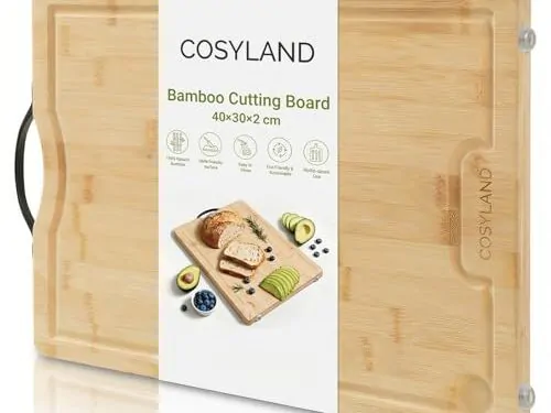 Planche à Découper en Bambou COSYLAND 42x30 cm
