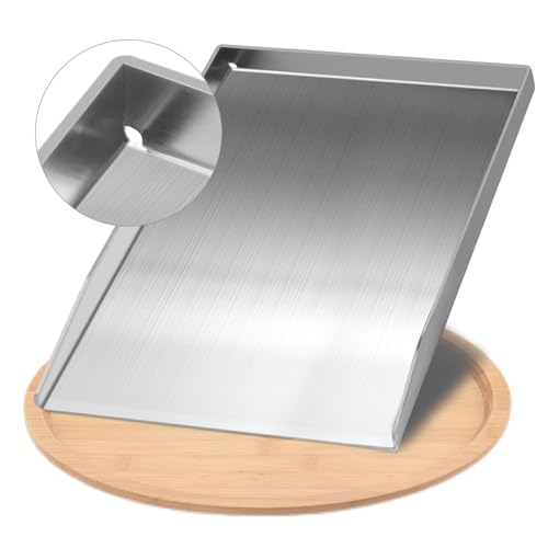 Plaque Plancha en Acier Inoxydable 28 x 20 cm