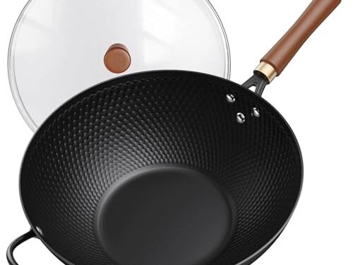 Wok Antiadhésif 33 cm Pré-assaisonné