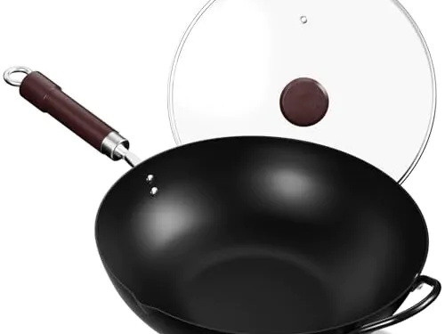 Wok en Acier au Carbone 32 cm