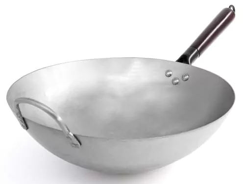 Wok en Acier au Carbone 35 cm