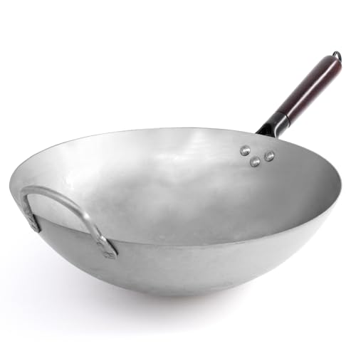 Wok en Acier au Carbone 35 cm