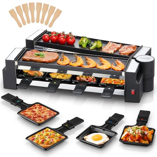 Appareil à Raclette Rotatif FOHERE 8 Personnes