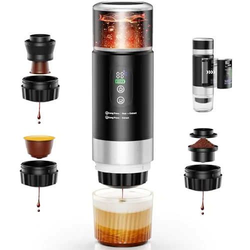 Cafetière Portable 3 en 1 Rechargeable