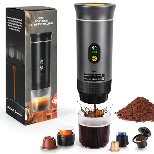 Cafetière Portable LAMA Mini Expresso Gris