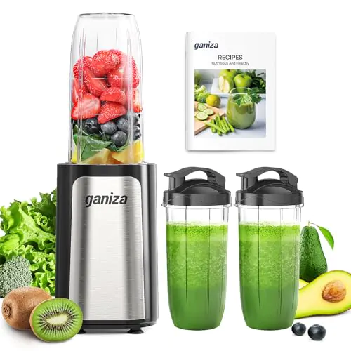 Ganiza Mixeur 900W avec Gourdes