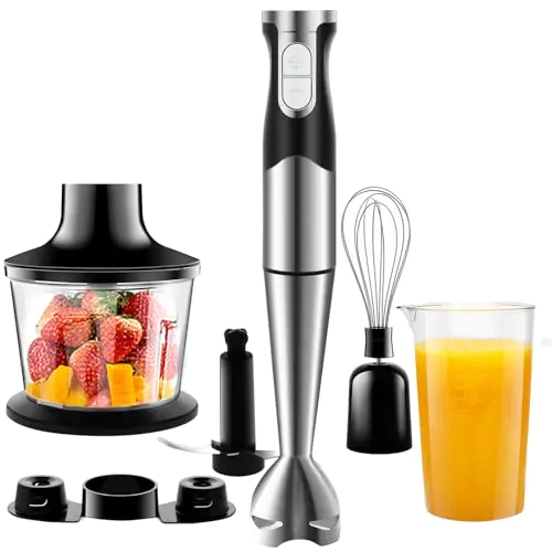 Mixeur Plongeant 1200W Multifonction 6 en 1