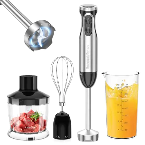 Mixeur Plongeant Multifonction 1000W 4-en-1