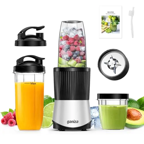 Mixeur Smoothie Ganiza 900W avec Gourdes