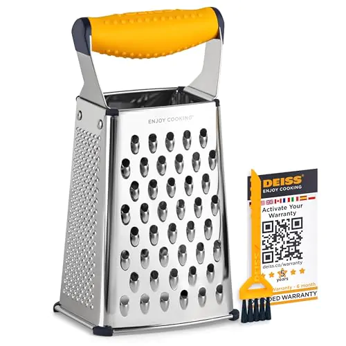 Râpe à fromage Deiss inox à 4 côtés
