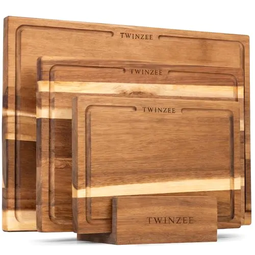Set de 3 Planches à Découper en Acacia