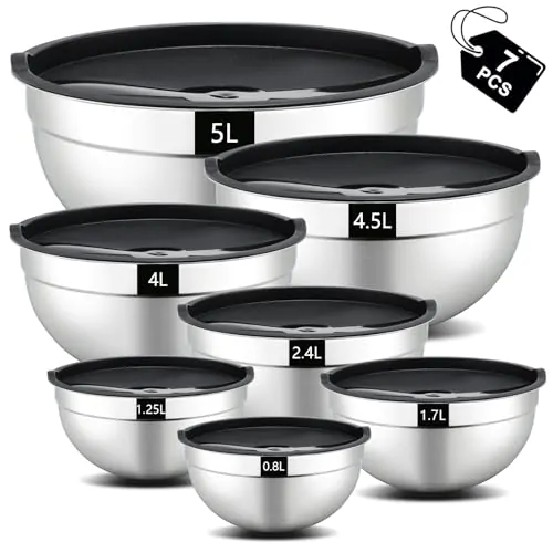 Set de Saladiers en Acier Inoxydable