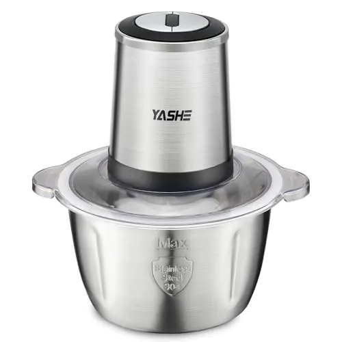 YASHE Hachoir Électrique 500W en Acier Inoxydable