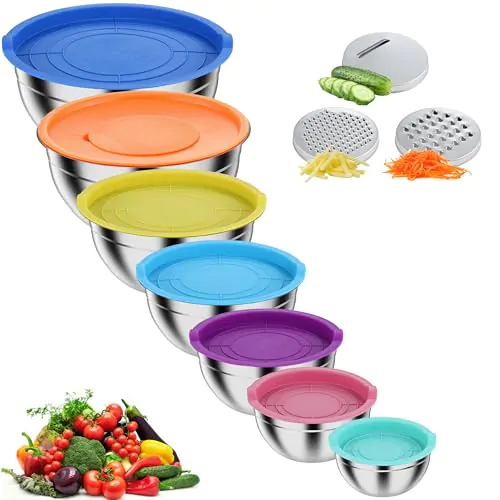 Set de bols à mélanger en acier inoxydable