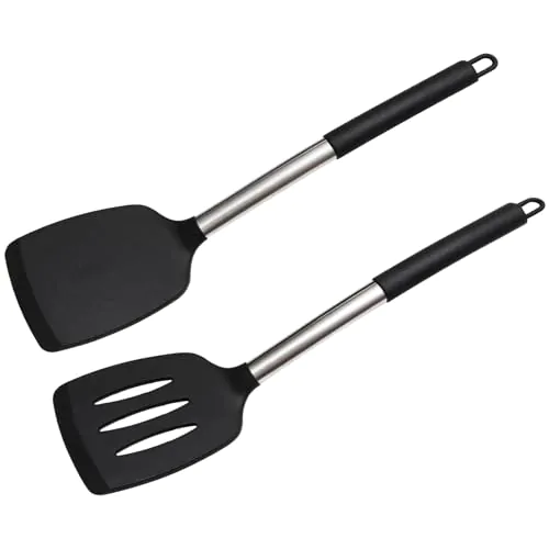 Set de 2 Spatules en Silicone Noir