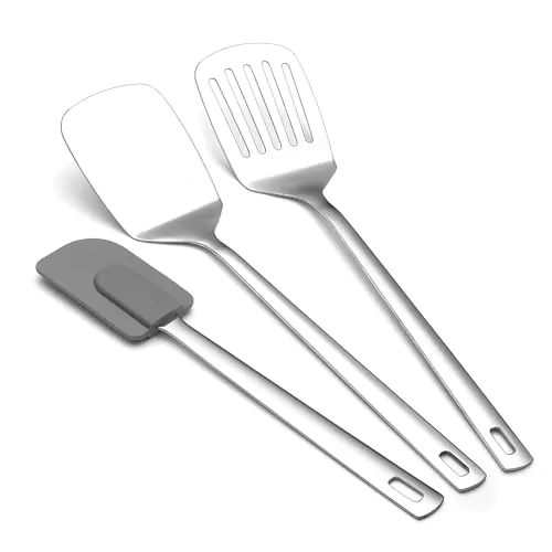 Set de spatules en acier inoxydable