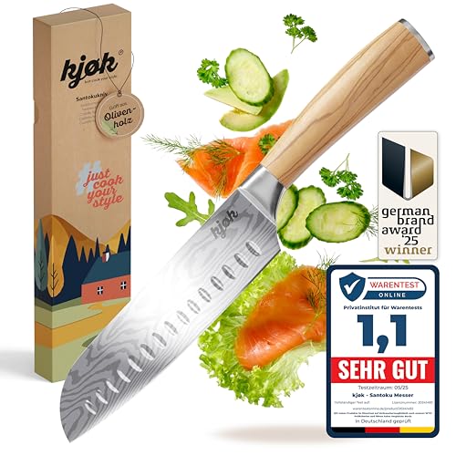 Couteau Santoku 17 cm en acier 7Cr