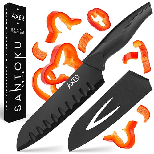 Couteau Santoku Axer 18 cm en Noir