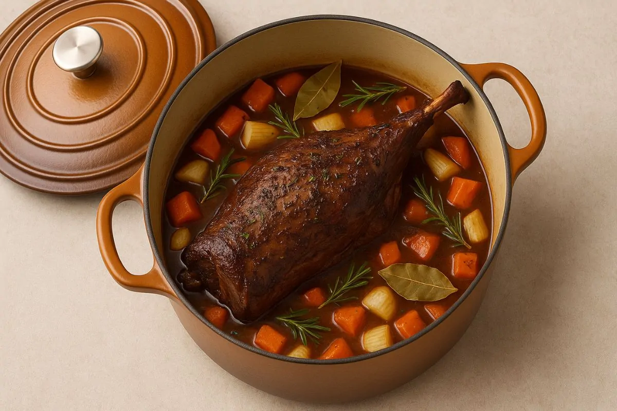 Cuissot De Chevreuil En Cocotte En Fonte