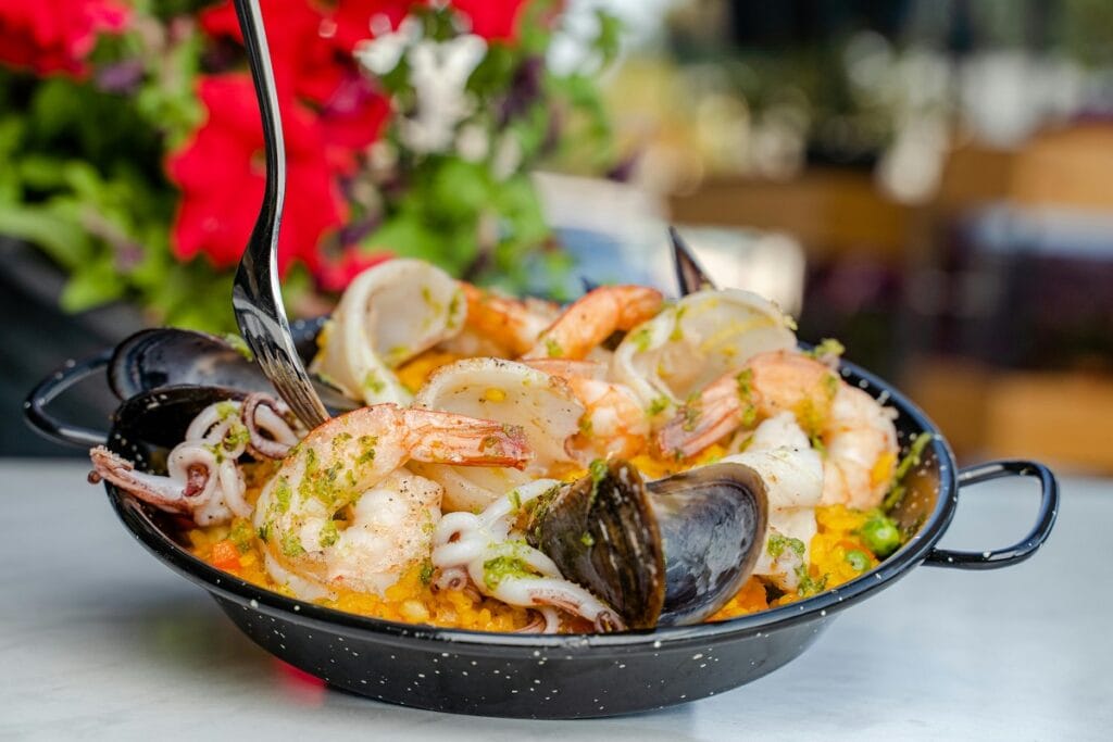 Paella de arroz para 1 persona