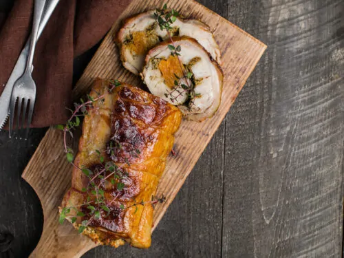 Gemüse als Beilage zu Schweinebraten