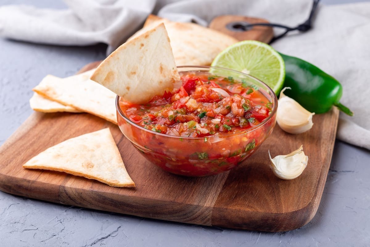 Salsas frescas y coloridas