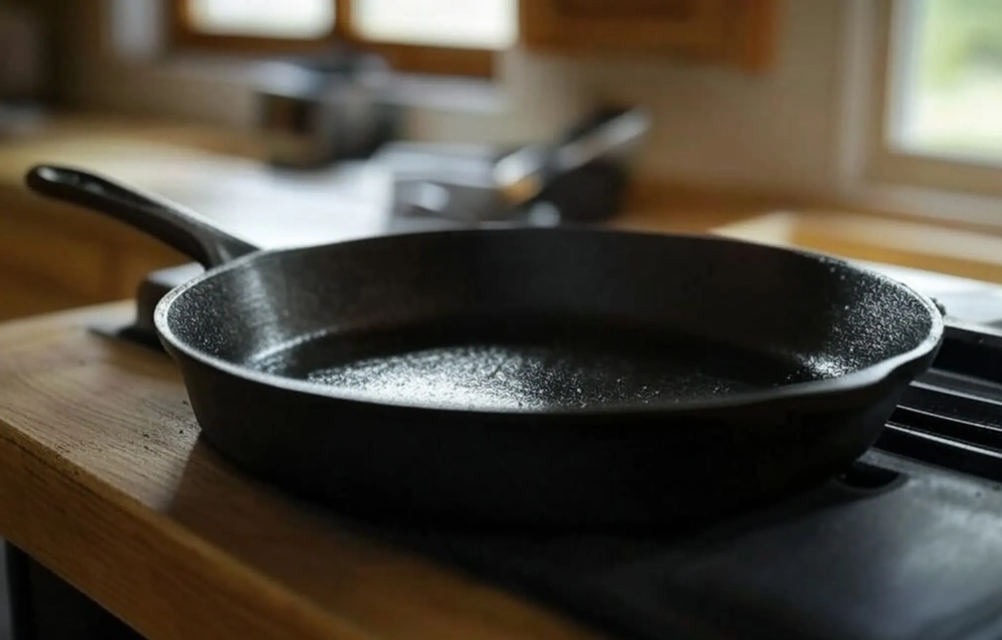 How to remove the bottom of a cast iron pan