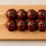 Albóndigas glaseadas con salsa teriyaki